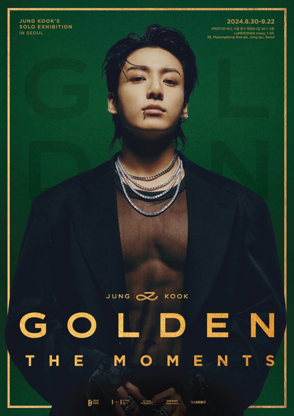 방탄소년단 정국, 전시 ‘GOLDEN : The Moments’ 개최…‘황금 막내의 황금빛 여정이 한 곳에’