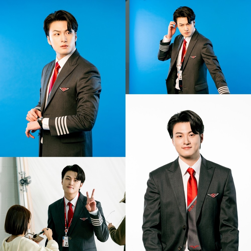 ‘파일럿’ 신승호, 포스터 촬영 현장 포착…허세 장착 완료