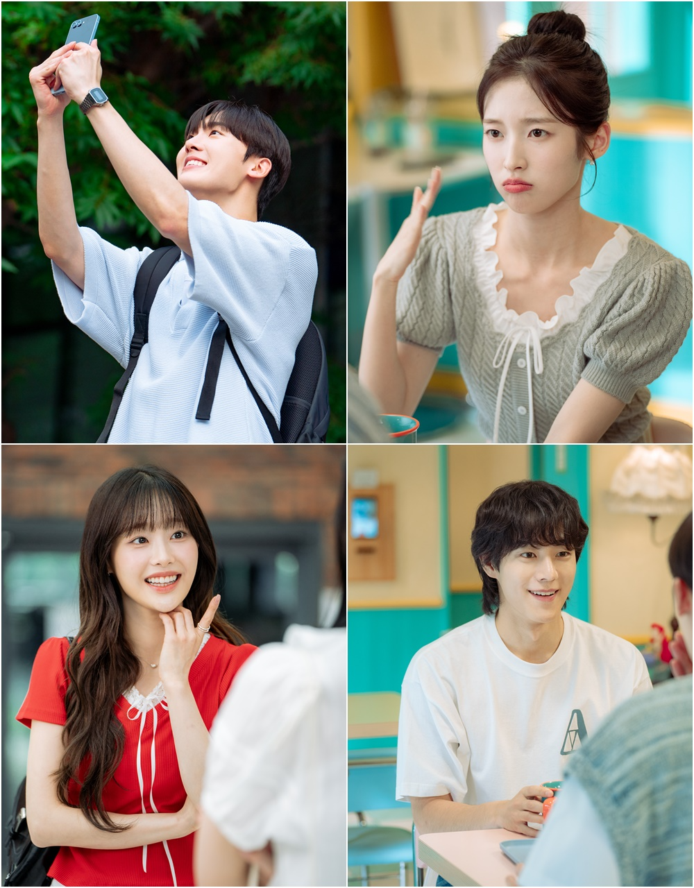 ‘내 여자친구는 상남자’ 윤산하X아린X유정후X츄, ‘청량+상큼+해맑+시크’ 4인 4색 눈 호강 비주얼에 팬심 들썩