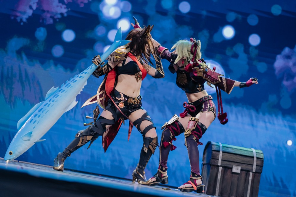 ▲제8회 경기국제코스프레 챔피언십 참가자 <나츠미폰&유고로>팀, 발트3국