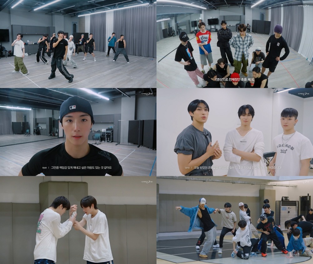 더크루원, ‘로드 투 킹덤’ 1차전 '와치 잇' 연습 비하인드 공개…뜨거운 열정 눈길