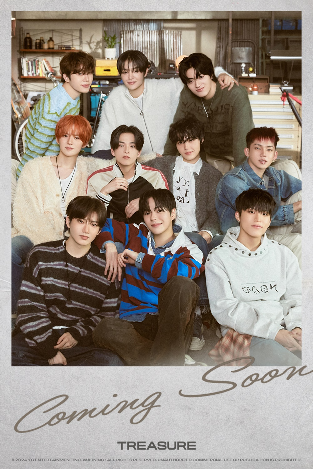 트레저, 신곡 티저 포스터 기습 공개…내추럴 스타일링+따뜻한 분위기 ‘궁금증 UP’