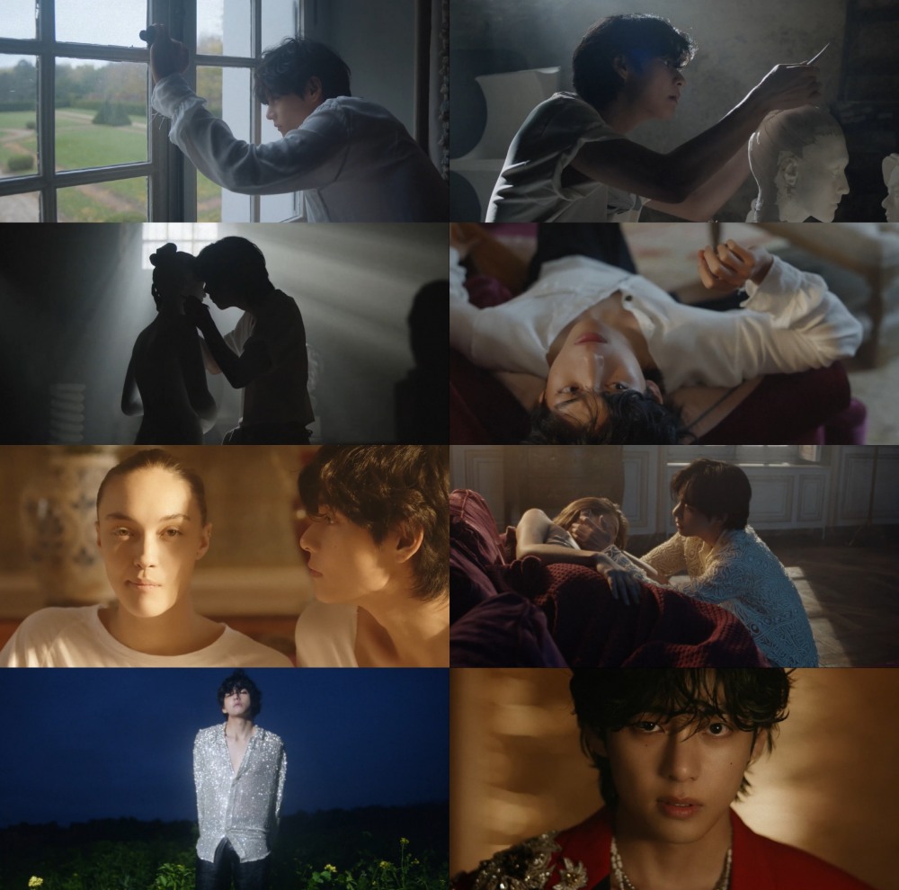 BTS 뷔, ‘Winter Ahead’ 뮤직비디오 공개…조각상보다 더 완벽한 비주얼