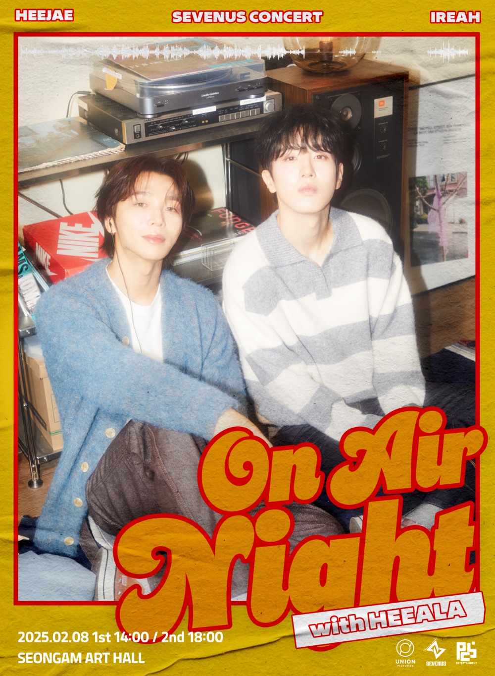 세븐어스, 2025년 서울 콘서트 ‘On Air Night with HEEALA’ 개최. 제작 PCS-유니온픽처스