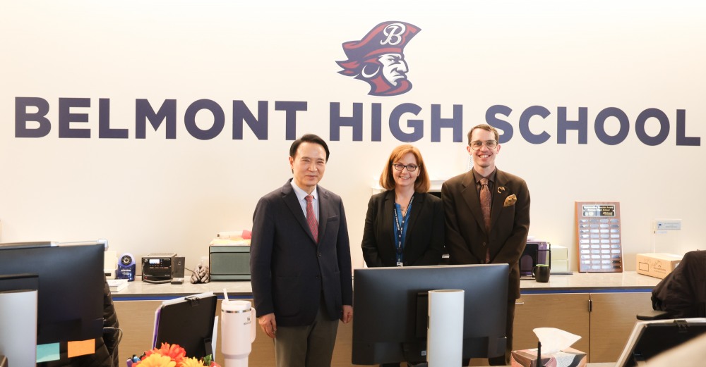 임태희 경기도교육감 벨몬트 고등학교 방문