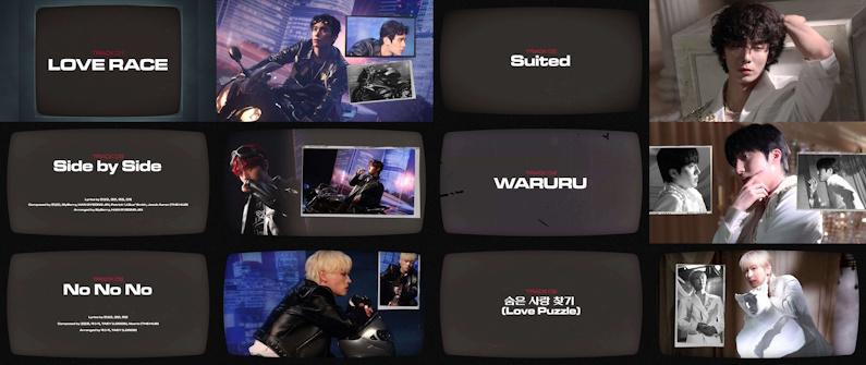 SF9, 신보 ‘LOVE RACE’ 하이라이트 메들리 공개…멤버 전곡 작사 참여→정용화 지원사격