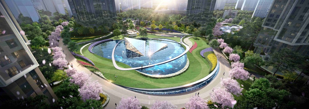 래미안 헤리븐 반포 중앙광장