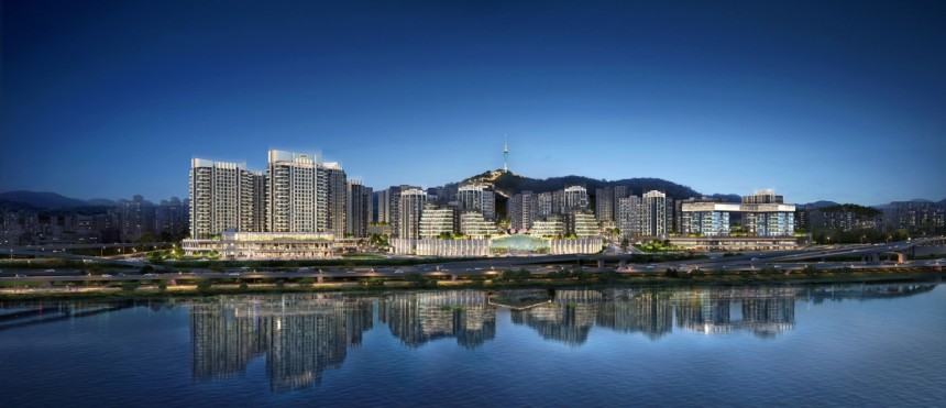 '아크로 한남' 단지 투시도