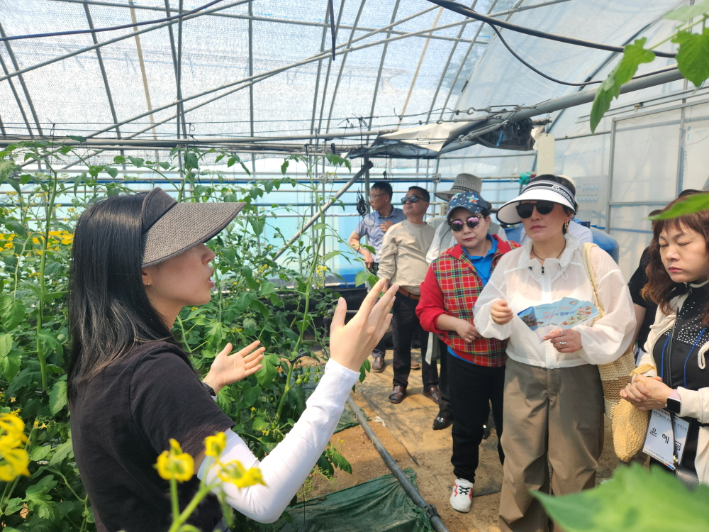 북한 이탈주민 귀농교육 모습 (충남도 제공)