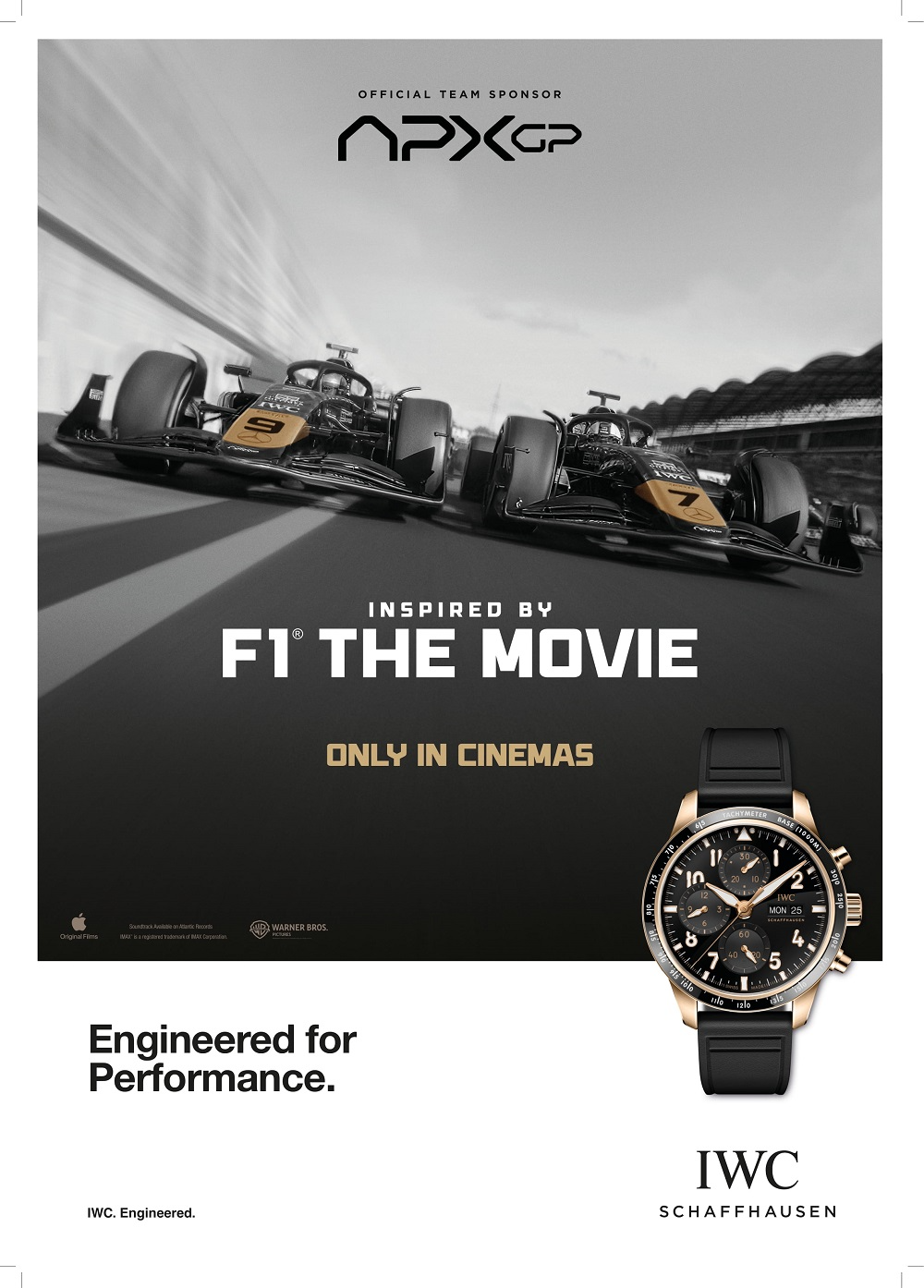 사진: IWC 샤프하우젠 & F1® 더 무비