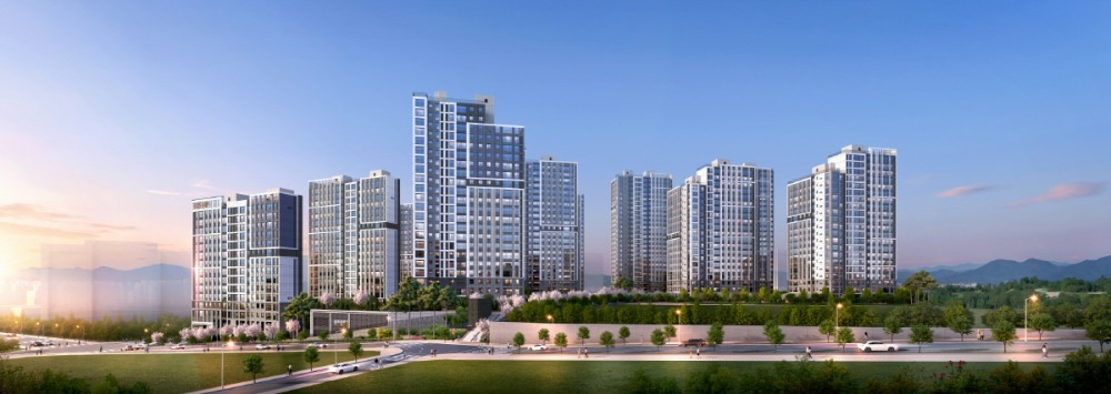 검단호수공원역 중흥S 클래스 투시도