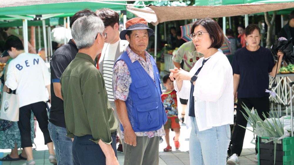 로컬푸드 농산물 직거래 장터 현장