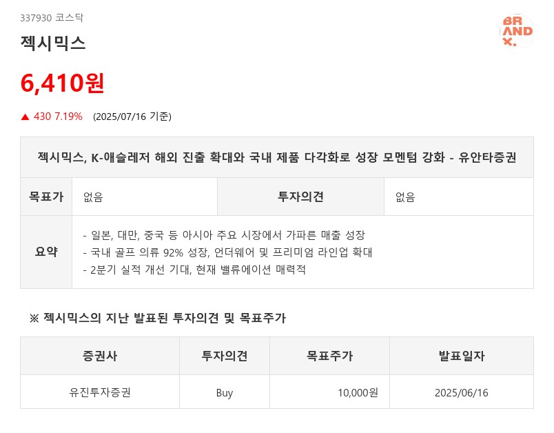 K-애슬레저 해외 진출 적극 확대, 젝시믹스...해외로 성장 돌파구 찾는 기업 '또' 있다.