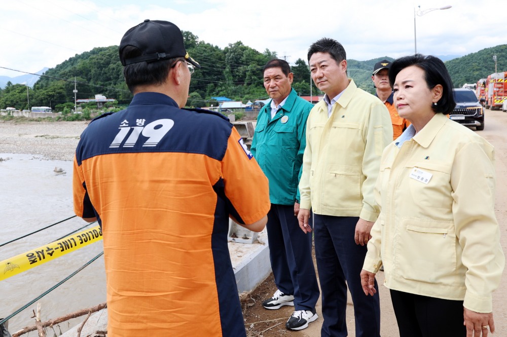 경기도의회 의장단 집중호우 피해 현장 점검
