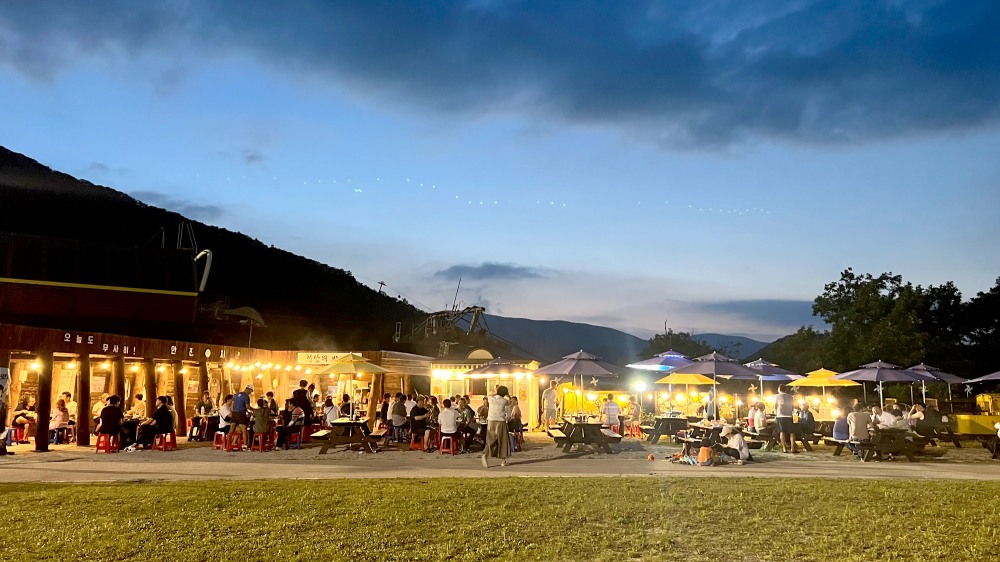 오투리조트 야외 바비큐장 사진