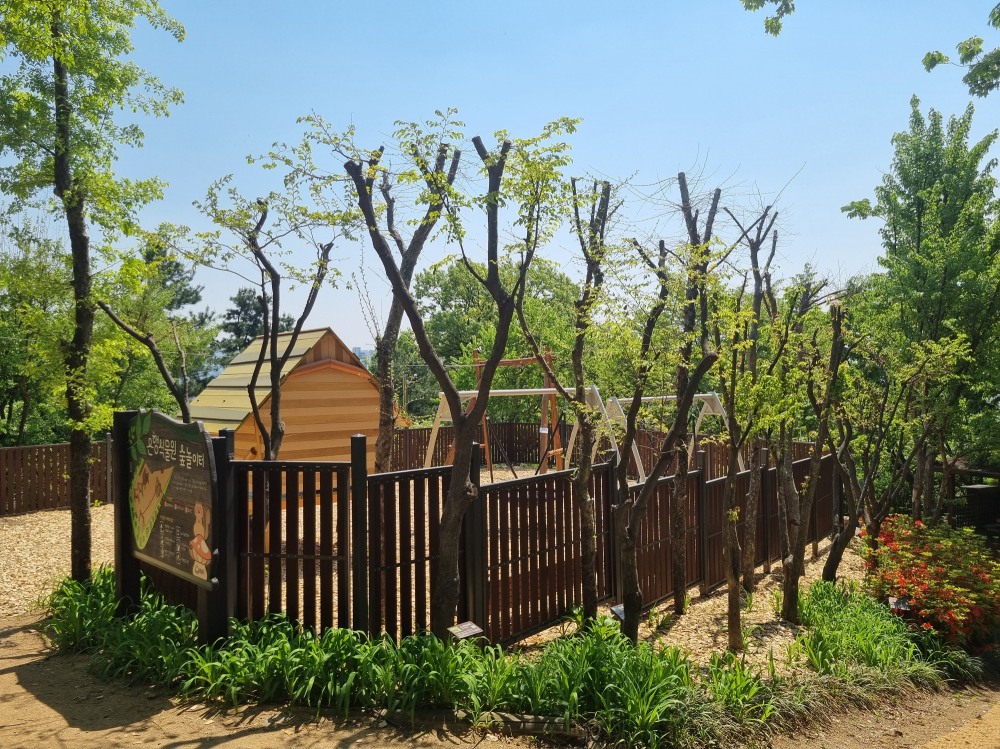 새로 조성된 성남시 식물원 숲놀이터