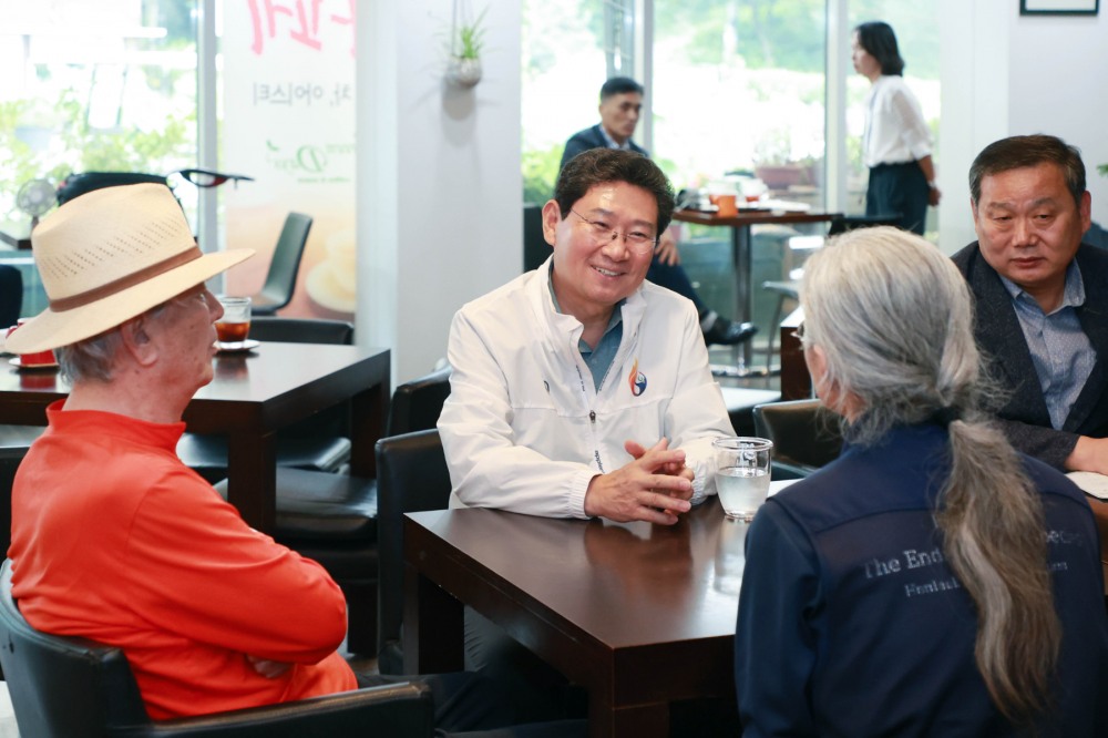 이상일 시장 한택식물원 방문