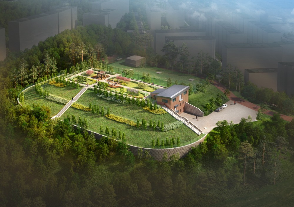 주교 배수지 조감도