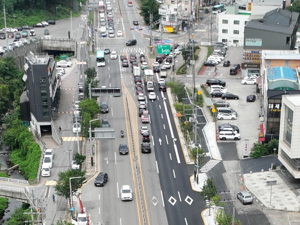 광주시, 국지도 57호선(광명초 진입로) 3차로 확장…상습 정체 해소