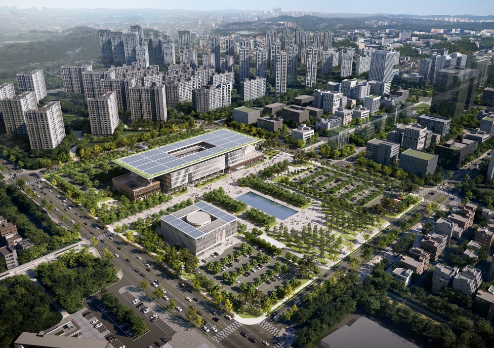 평택시 신청사 및 시의회 조감도