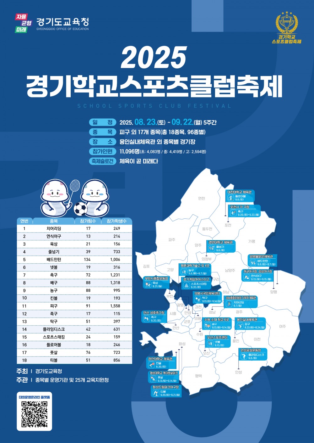경기학교스포츠클럽축제 포스터