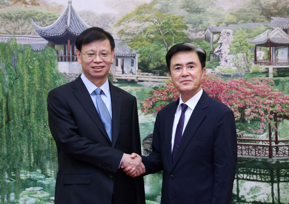 충남도 김태흠 지사, 中 장수성과 글로벌 경제·문화 협력 확대...쉬쿤린 성장 접견