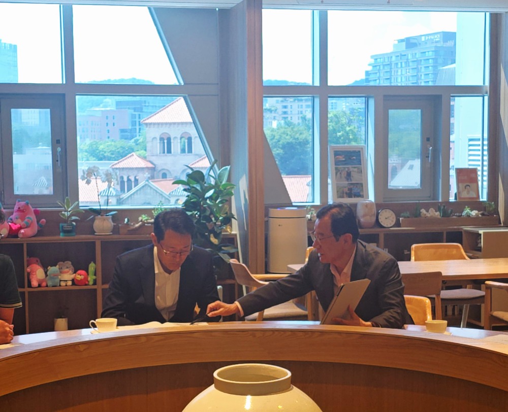 이현재 시장-오세훈 시장 만나 위례신사선 하남연장 건의