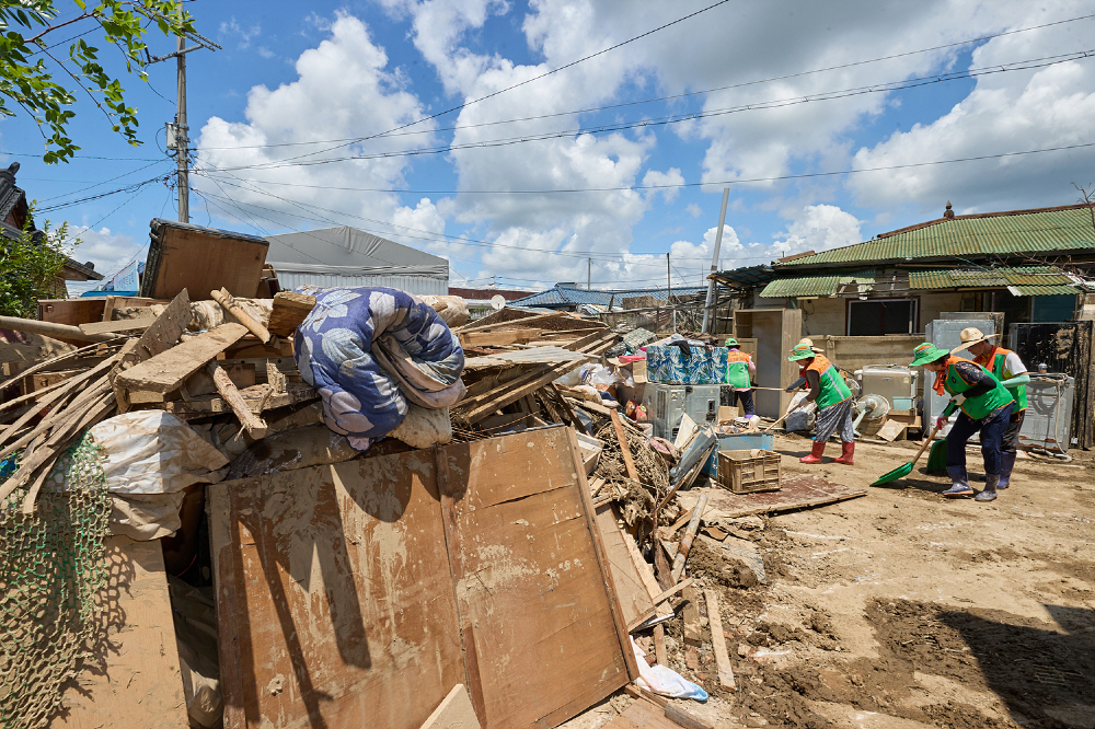 아산시, 기록적 폭우 한 달...인명피해 '무' 시민과 함께 빠른 복구중