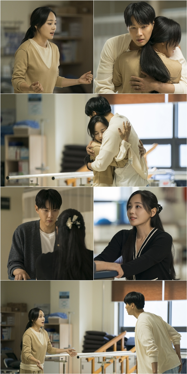 ‘퍼스트레이디’ 유진X지현우, ‘따뜻한 응원+한마음 포옹+애정이 뚝뚝’ 열혈 재활 현장 포착