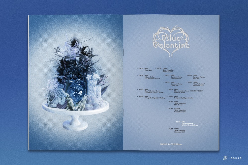 NMIXX, 정규 1집 'Blue Valentine' 프로모션 스케줄러 공개…컴백 분위기 예열