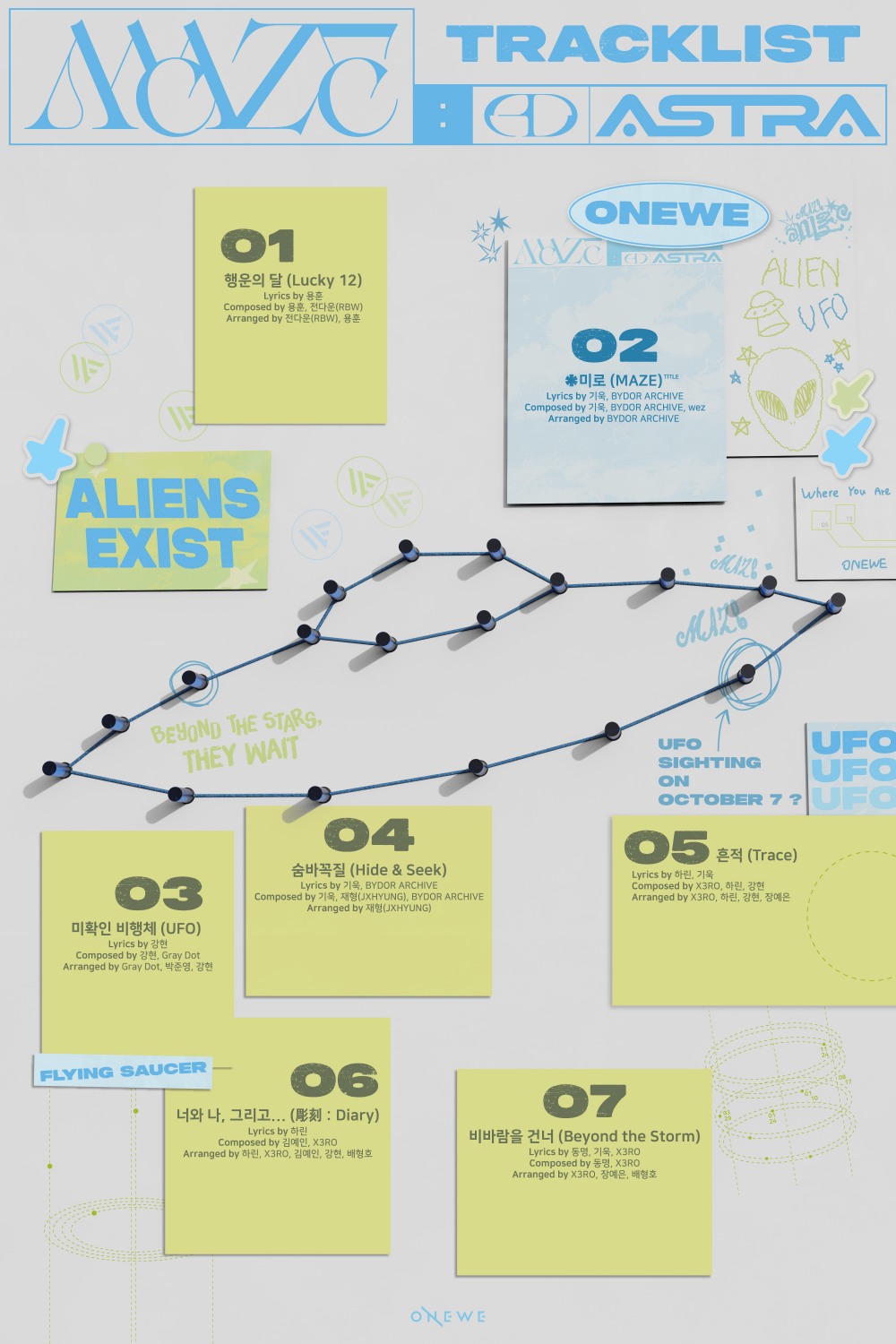원위, 미니 4집 트랙리스트 공개…타이틀곡은 '미로 (MAZE)'