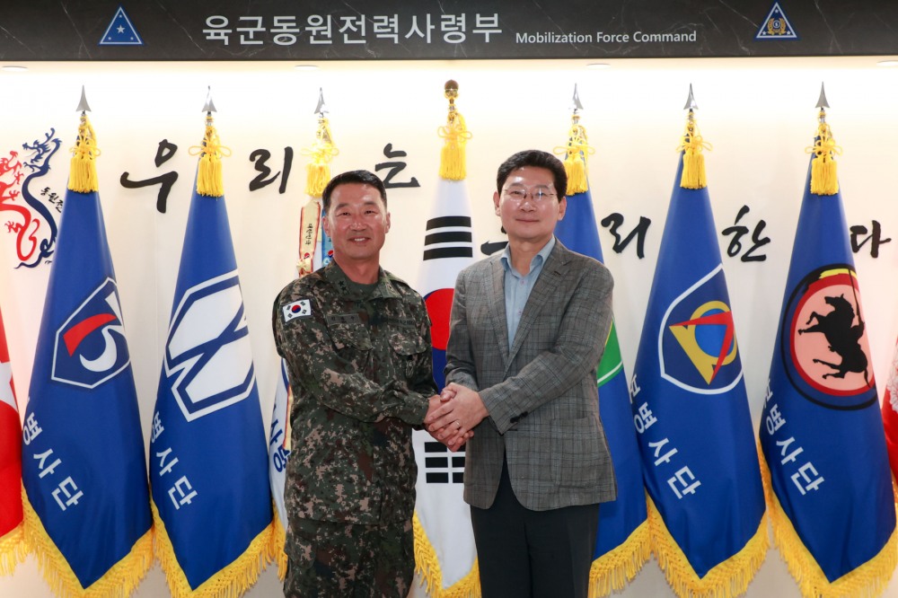 제55보병사단 방문