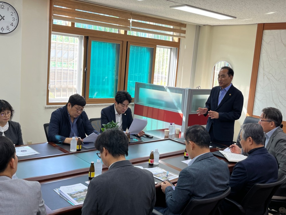 청학고 통학로 정비 요청 간담회