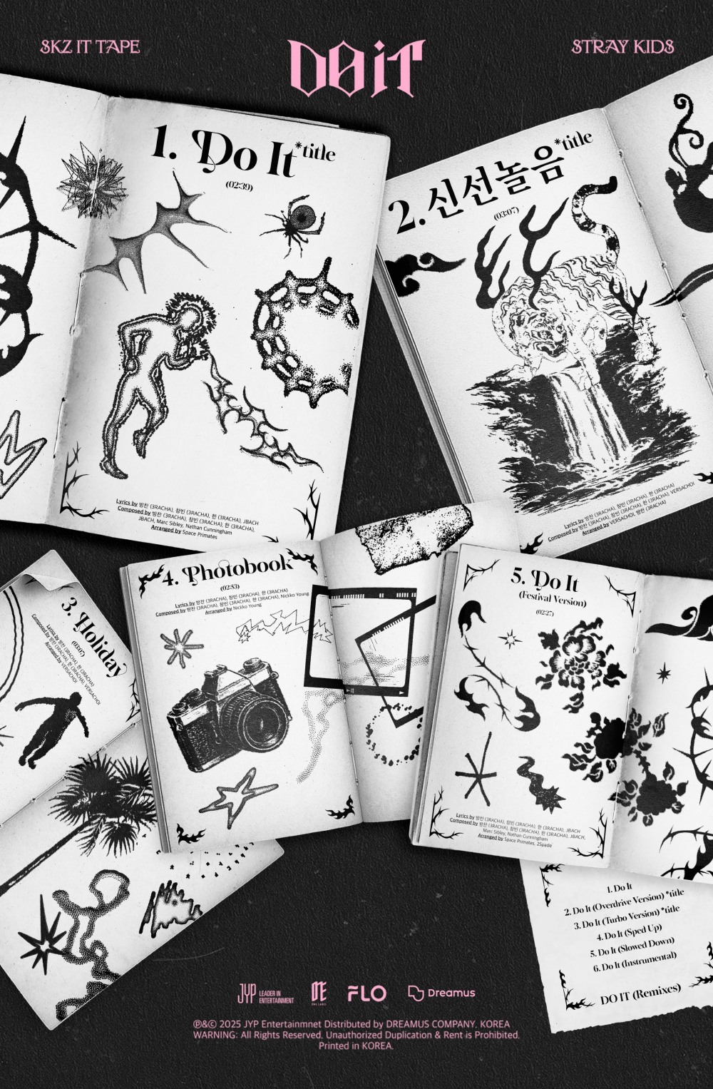 스트레이 키즈, 신보 SKZ IT TAPE ‘DO IT’ 트랙리스트 공개…더블 타이틀곡으로 초고속 컴백