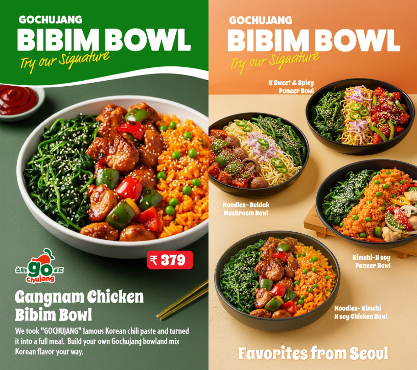 사진='gochujang'에서 선보이는 현지화 K-푸드 메뉴