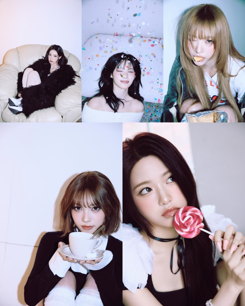 리센느, 미니 3집 ‘lip bomb’ 콘셉트 포토 첫 공개…키치한 매력의 다섯 소녀