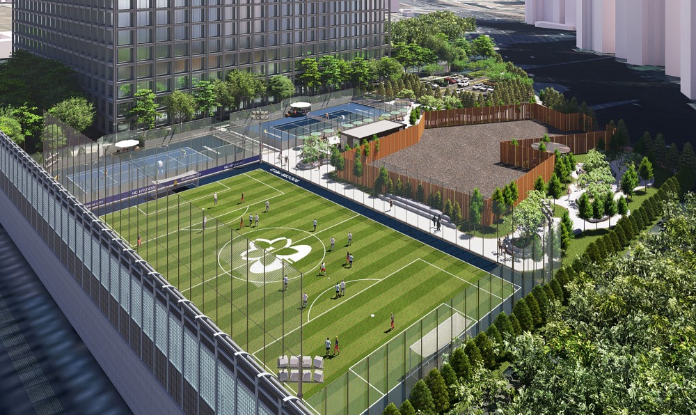 정자동 제설차량기지 체육시설 조성사업 기공식