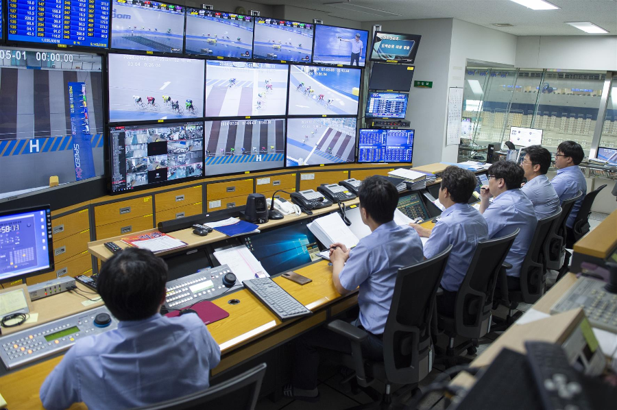 광명스피돔 경륜 경주 운영 모습