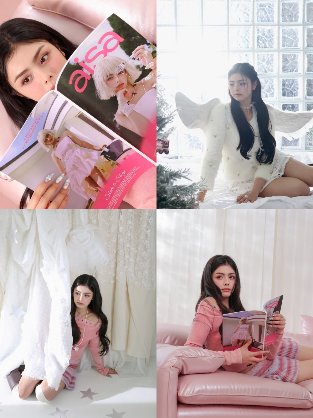 ‘이게 바로 겨울 여신’ 아이사, 순백의 니트에 녹아든 요정 비주얼…윈터 필름 공개