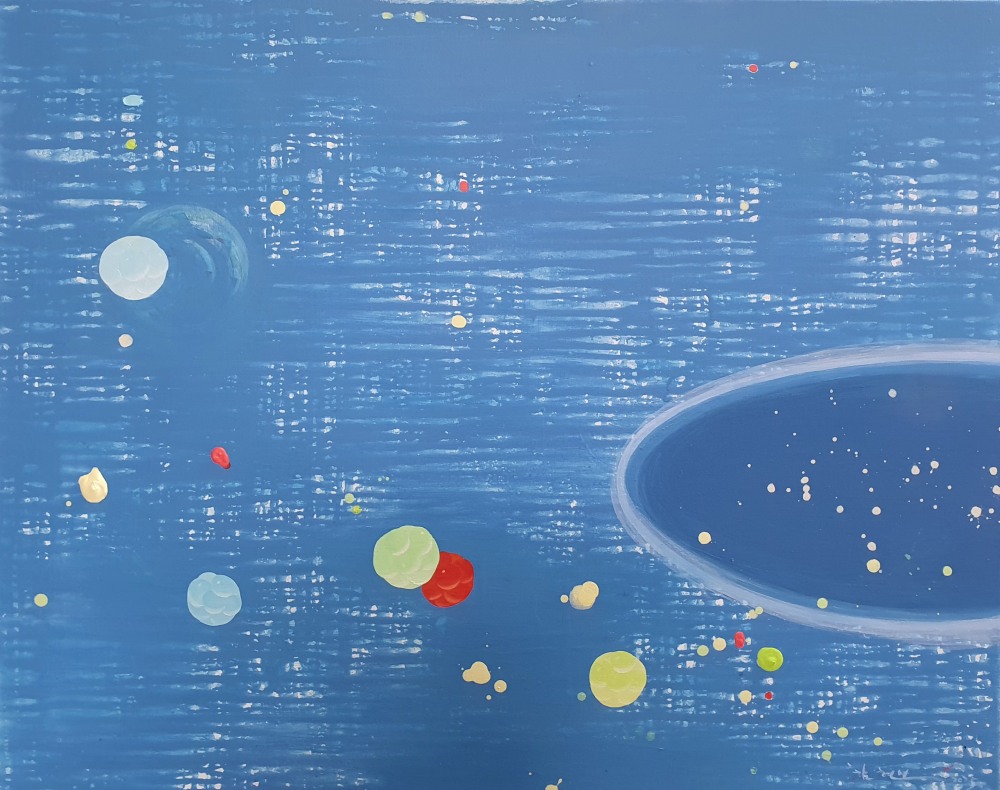 '오늘의 탄생', 2025, Acrylic & oil on linen, 72.7×90.9cm