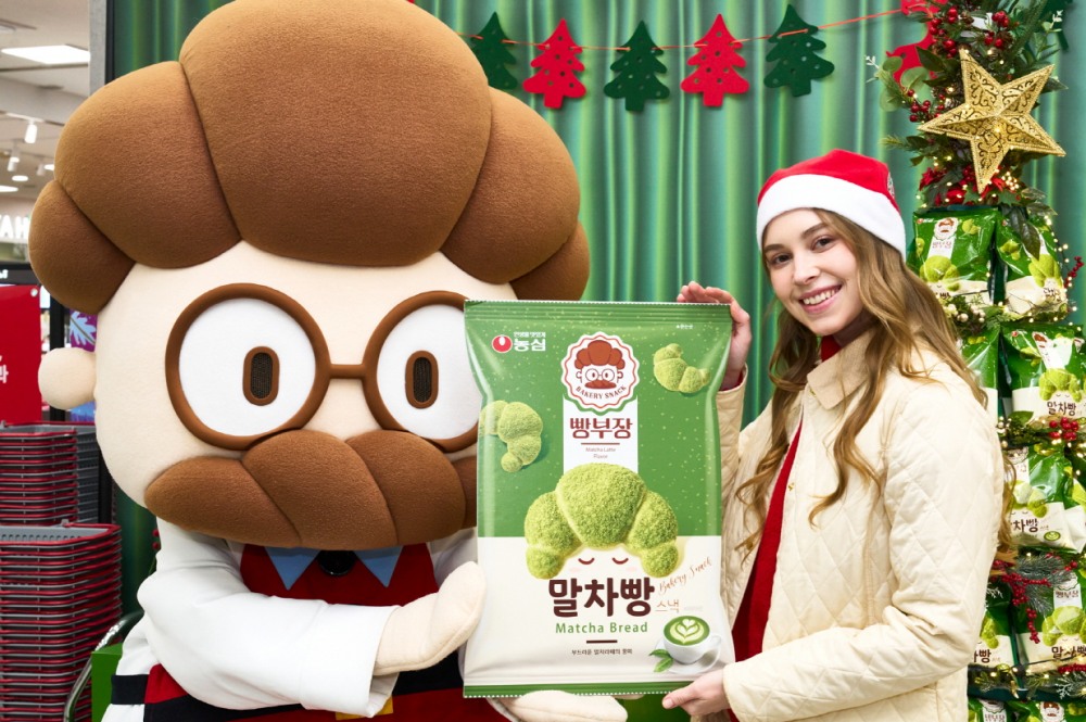 농심 빵부장, 말차빵으로 완성한 연말 시즌 그린 무드