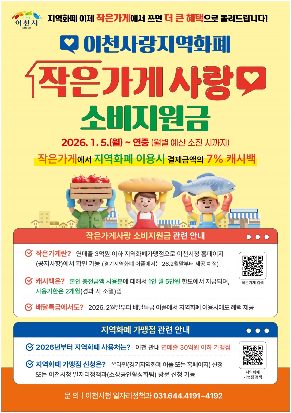 이천사랑지역화폐 포스터 (이천시 제공)