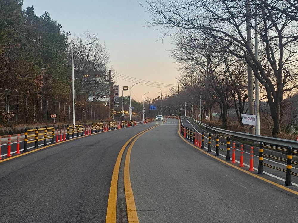 성남시, 청계산로 자전거도로 1.9㎞ 구간 도로