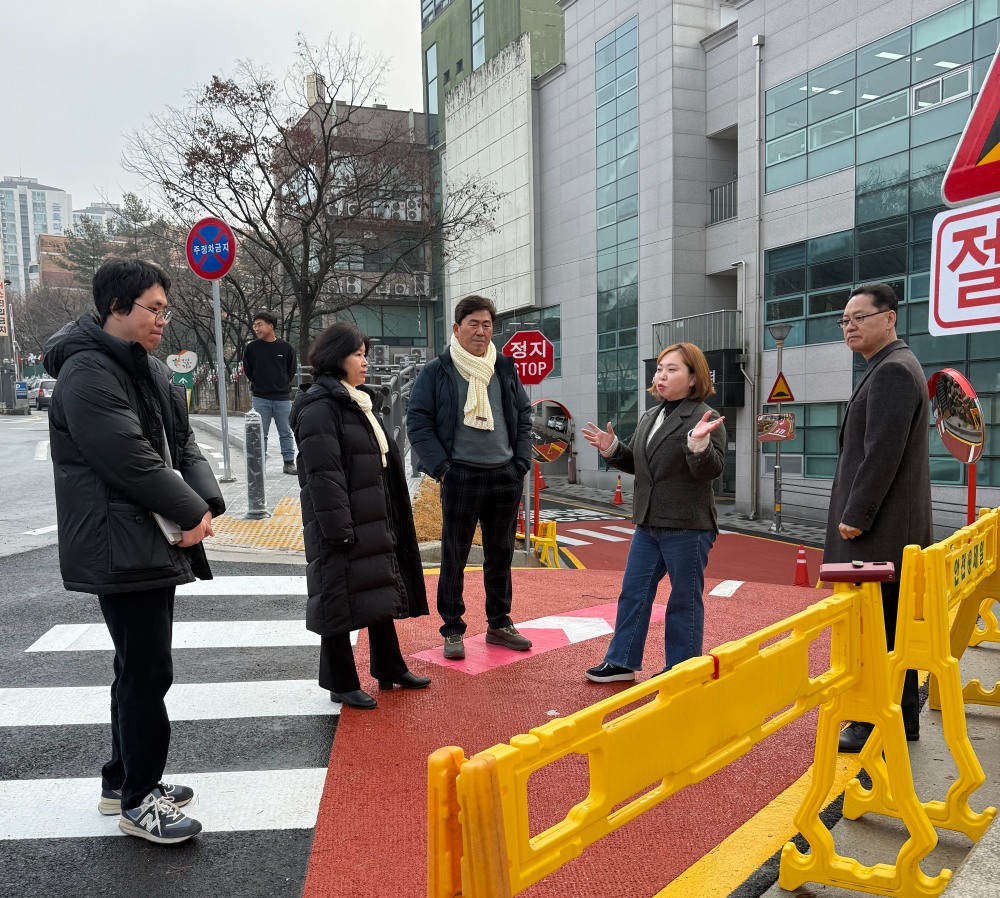 상갈동행정복지센터 일대 진입로 개통 (경기도의회 제공)