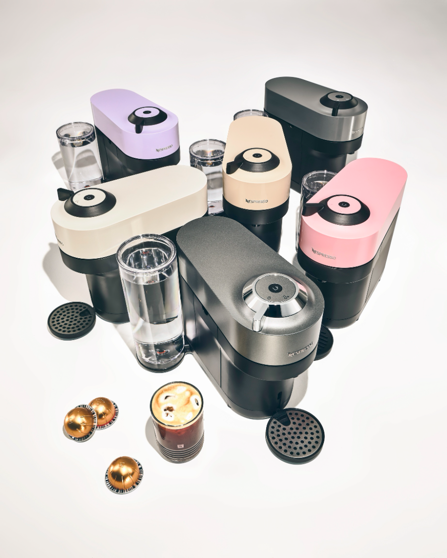 ▲ 네스프레소 ‘버츄오 팝 플러스’ 신규 컬러 5종 및 타이탄 컬러 이미지 (사진제공=네스프레소)