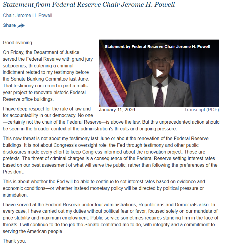 자료: 파월 연준 의장이 11일 발표한 성명, 출처: 연준