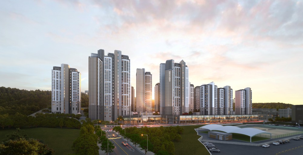 문장건설 '사우역 지엔하임' 투시도