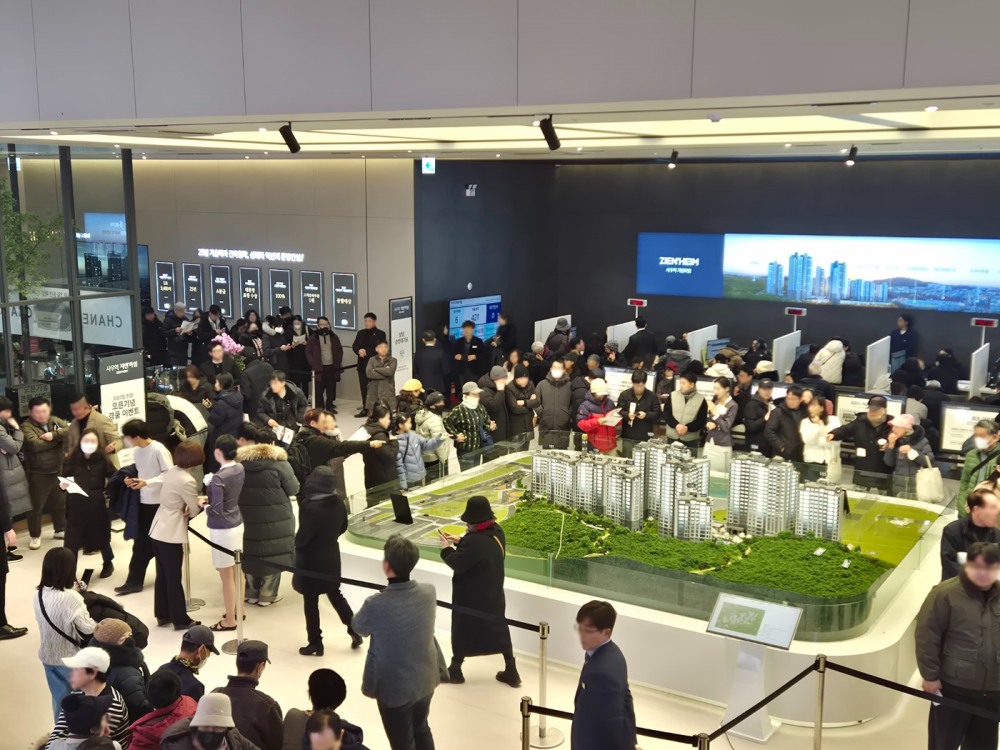 김포 사우역 지엔하임 모델하우스 내부 모습