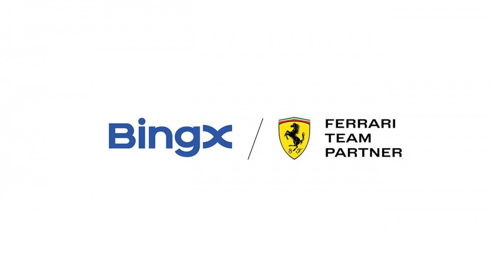 빙엑스, 암호화폐 거래소 최초로 스포츠 팀 쿠데리아 페라리 HP와 파트너십 체결