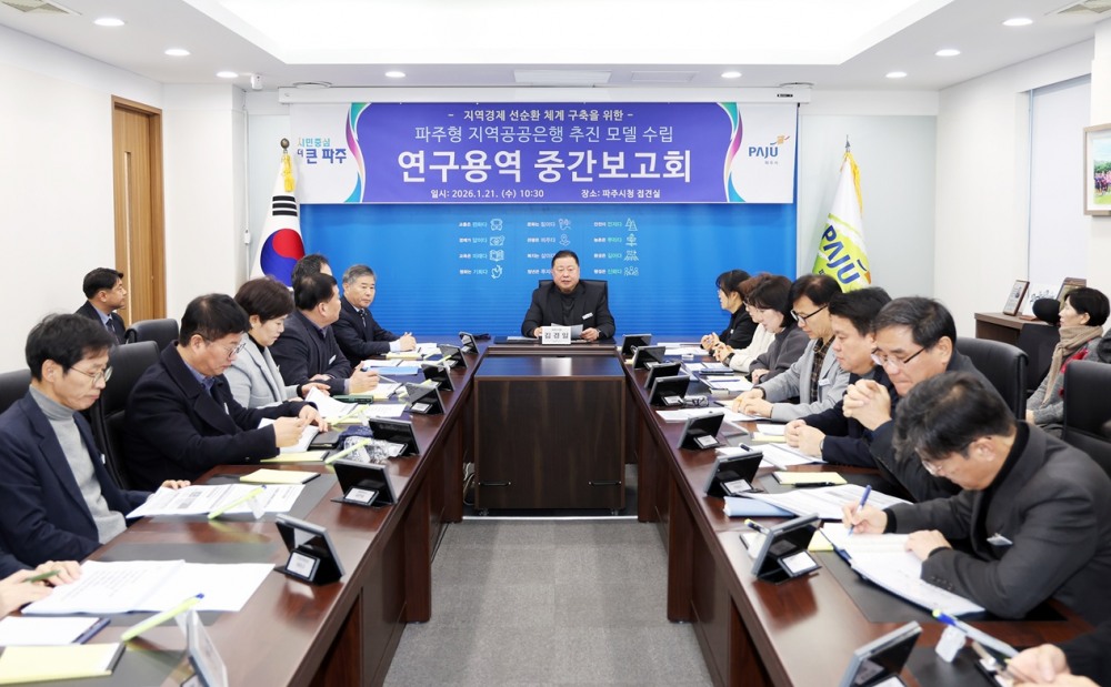 파주형 지역공공은행 추진 모델 수립 연구용역 중간보고회